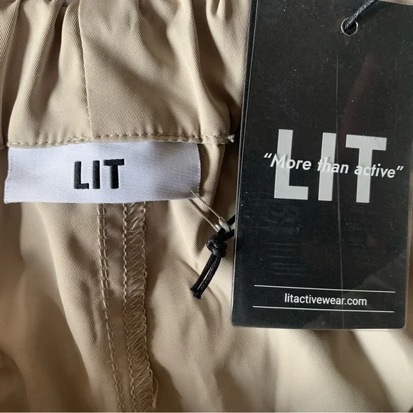 LIT Tan Parachute Drawstring Joggers - Picture 8 of 12